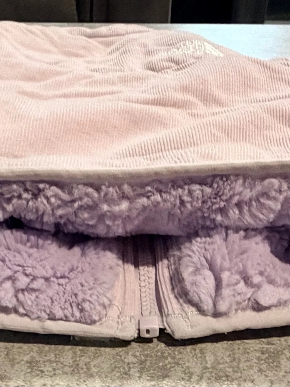 The North Face Lavender Reversible Mossbud/Corduroy Jacket (Toddler)